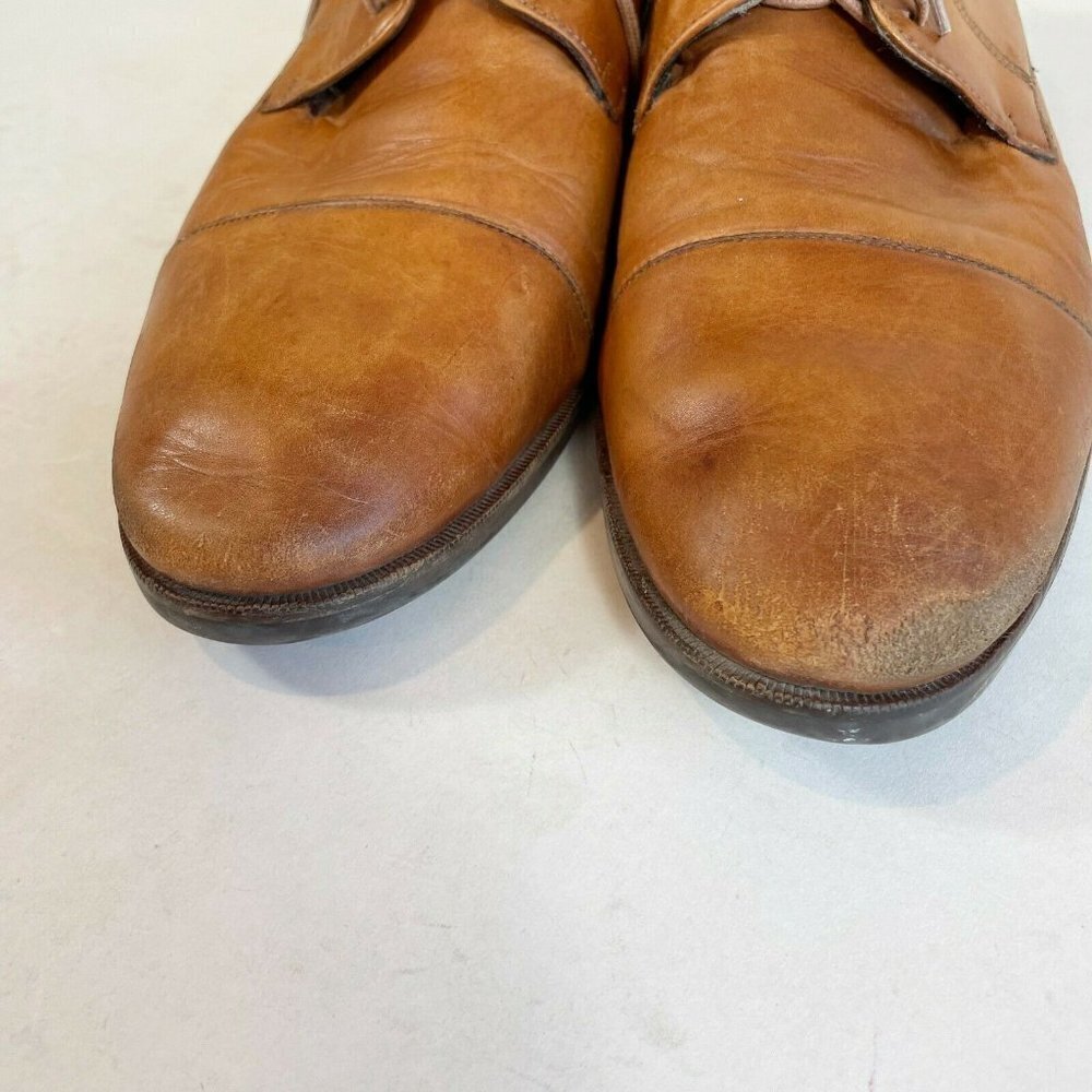 Cole Haan Men Henry Grand Cap Toe Oxford Dress Shoes Brown US 10M Leather C24519 - Picture 8 of 8